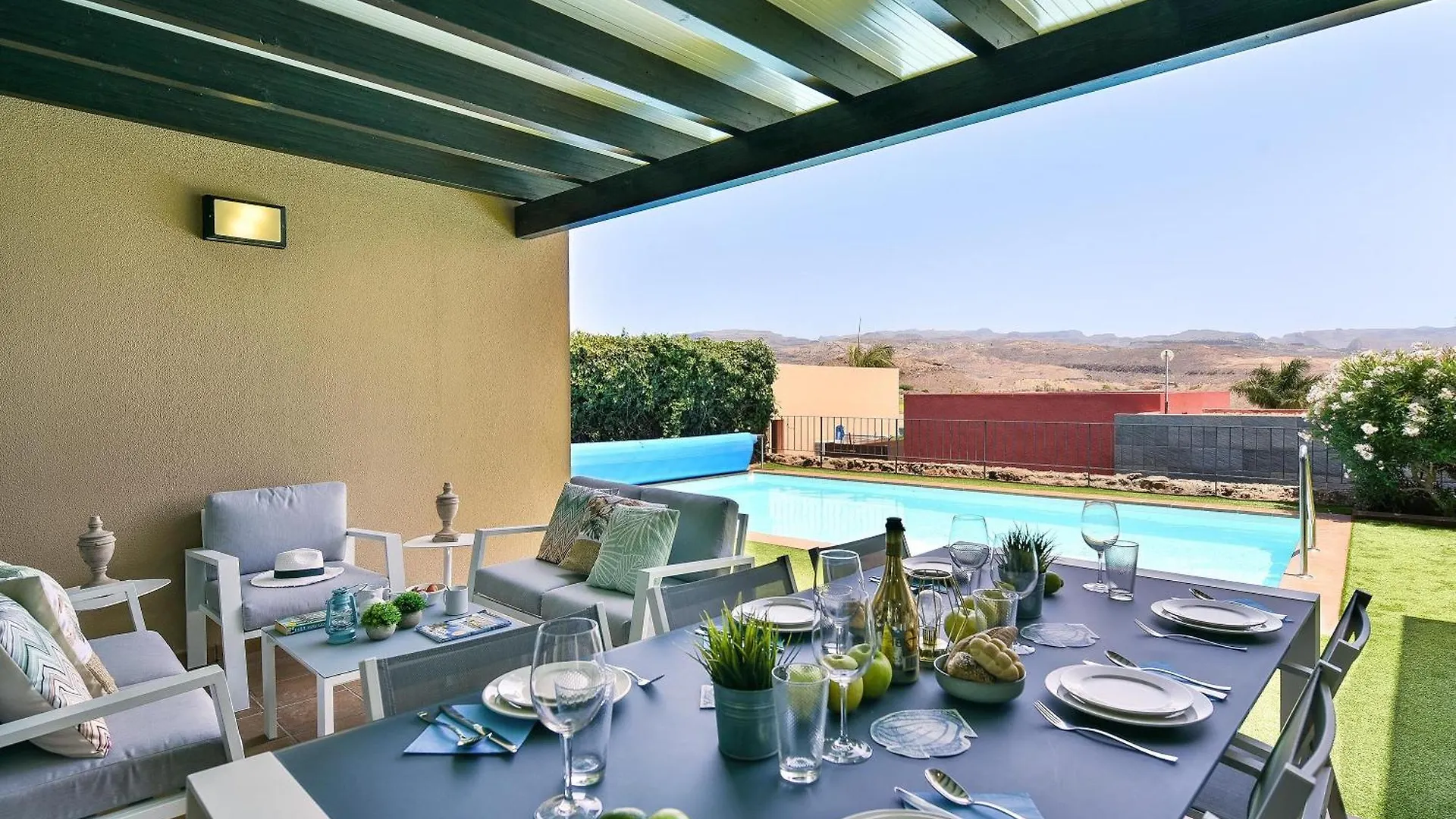 Villa Salobre Golf Dos Luxury Retreat In Gran Canaria Private Outdoor Heatable Pool Bbq Facilities Shaded Outdoor Dining Area Salobre Golf, Spain
